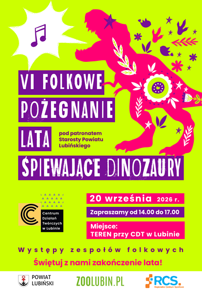VI Folkowe Pożegnanie Lata „Śpiewające Dinozaury"