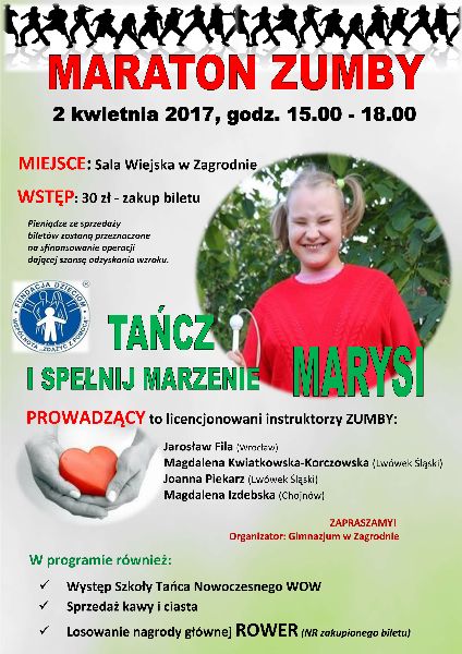 Maraton zumby dla Marysi