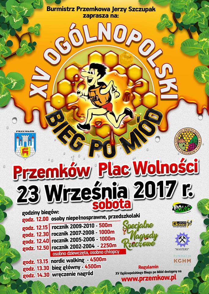 Burmistrz zaprasza na bieg po miód