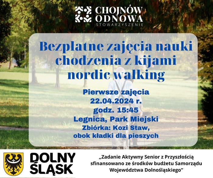 Nordic Walking - zaproszenie na bezpłatny kurs