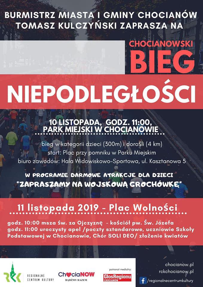 Święto Niepodległości w Chocianowie patriotycznie i na sportowo
