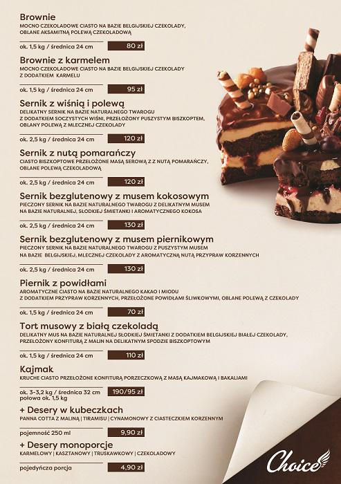 Świąteczne ciasta Choice w Twoim domu