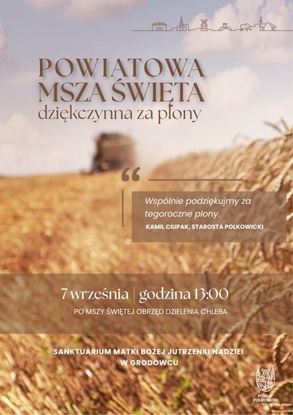 Powiatowa msza dziękczynna za plony w Grodowcu