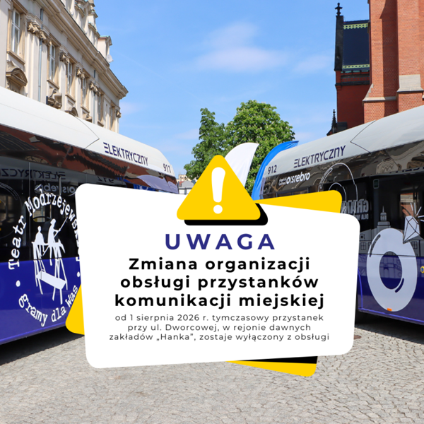 Likwidacja tymczasowego przystanku na ul. Dworcowej
