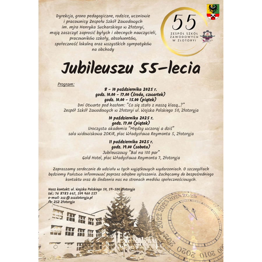 Zespół Szkół Zawodowych im.mjr H.Sucharskiego szykuje się do świętowania
