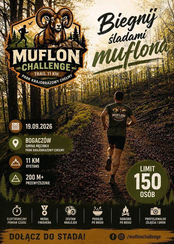 Muflon Challenge 2026 – nowy bieg terenowy w gminie Męcinka