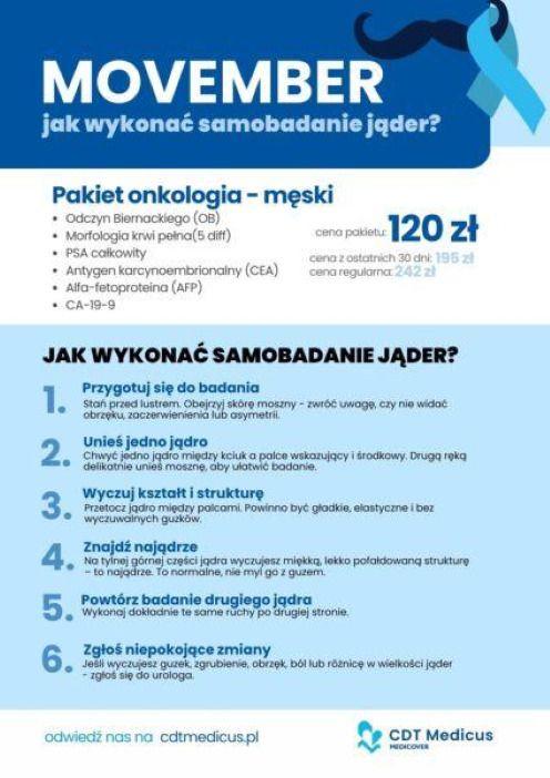 Listopad to miesiąc, w którym wyjątkowo głośno mówimy o zdrowiu mężczyzn