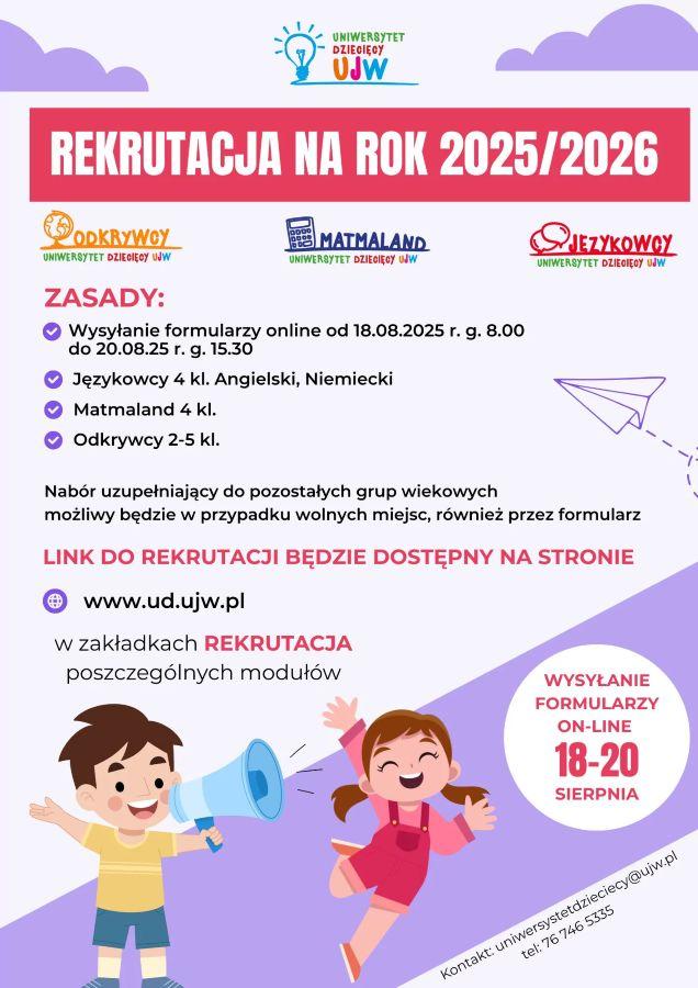  Rekrutacja do Uniwersytetu Dziecięcego w Polkowicach