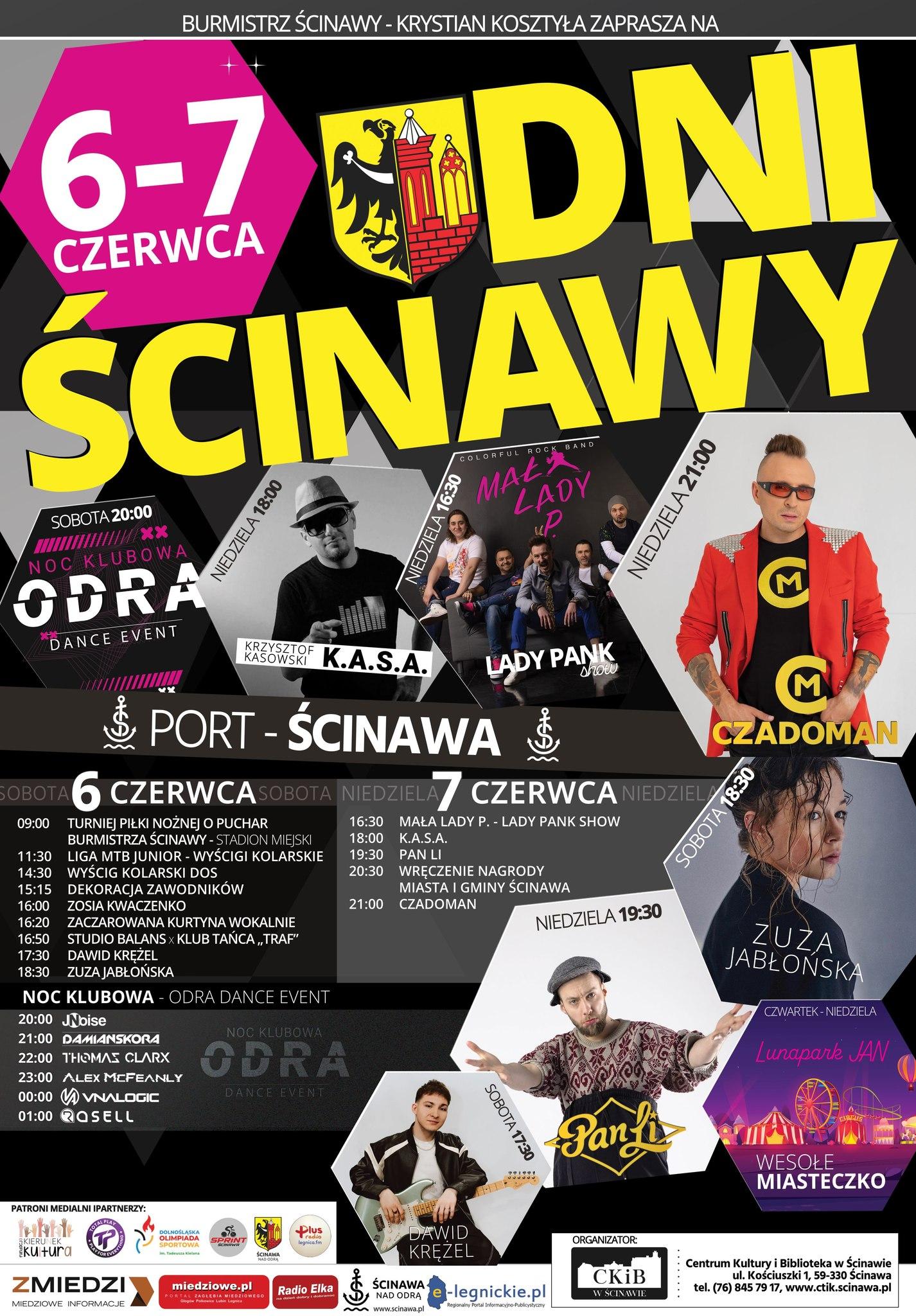 Dni Ścinawy w pierwszy weekend czerwca. Na bogato w porcie