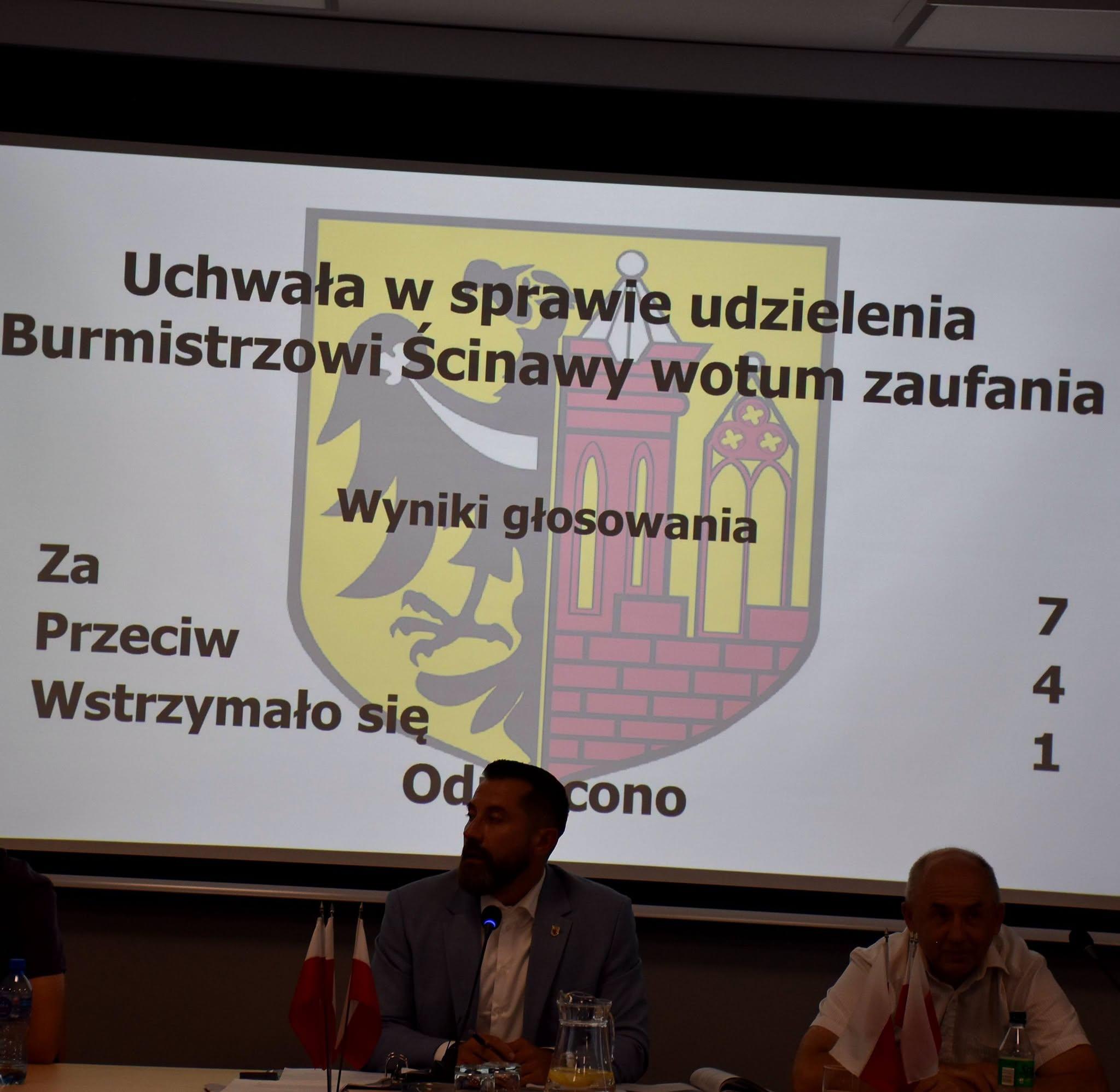 Krystian Kosztyła, Burmistrz Ścinawy bez wotum zaufania i absolutorium