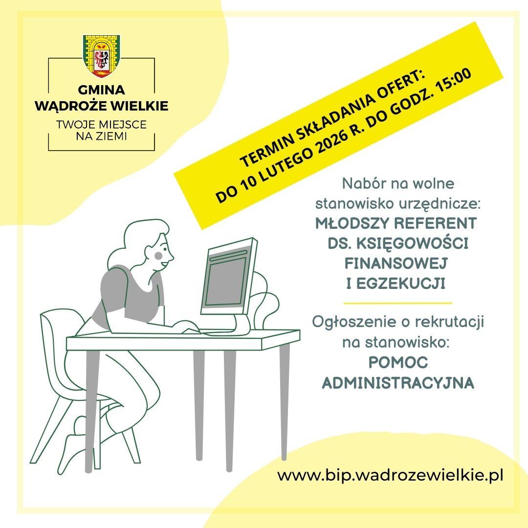 Trwa nabór na wolne stanowiska w Urzędzie Gminy Wądroże Wielkie