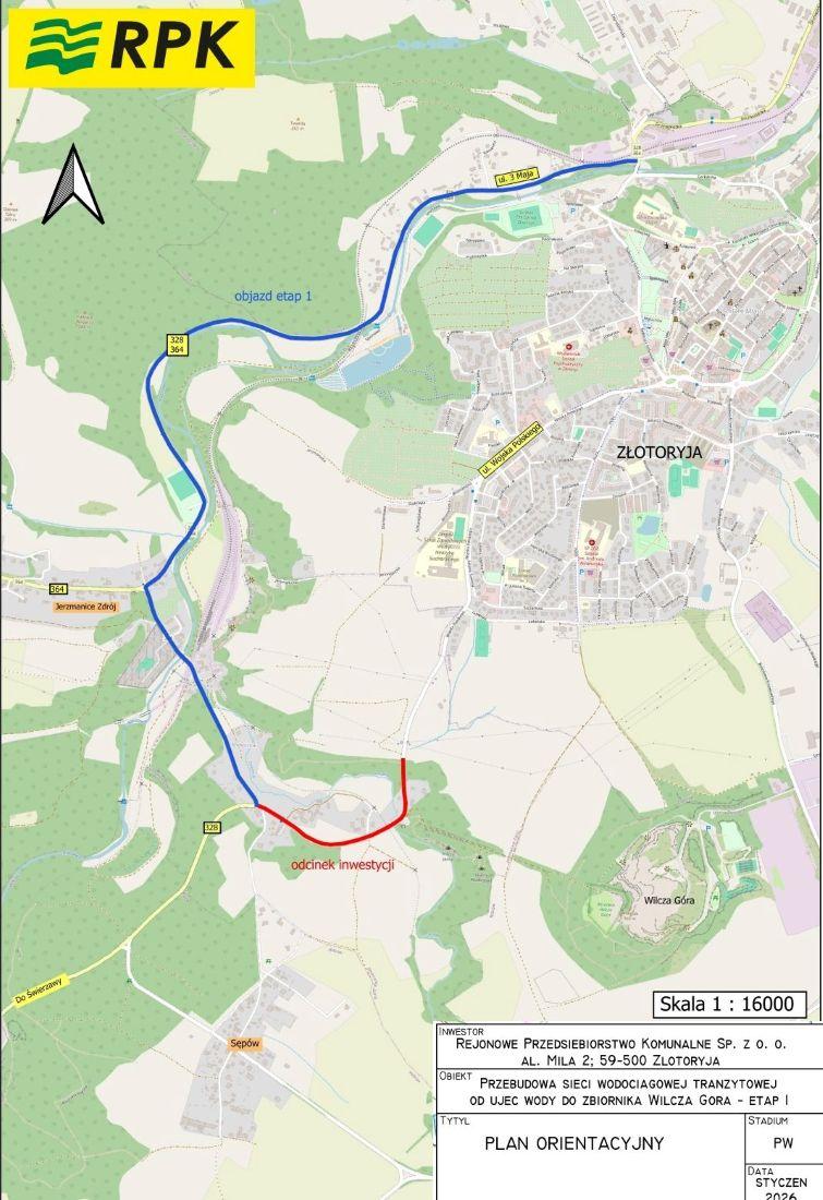 Zamkną wjazd do Złotoryi, by ograniczyć awarie wodociągu 