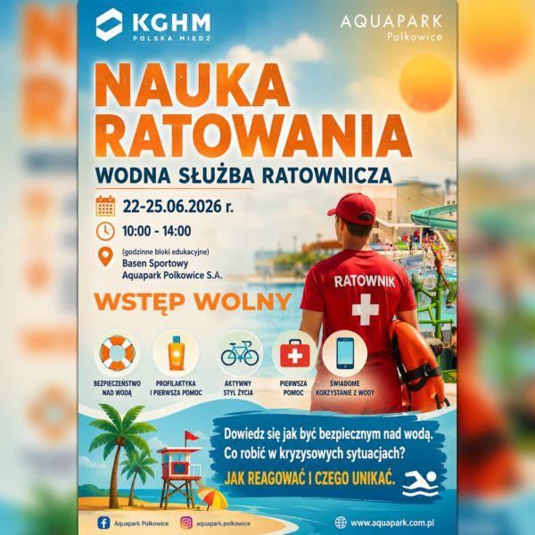 Nauka, która może uratować życie.  Wyjątkowe wydarzenie Aquaparku Polkowice i KGHM