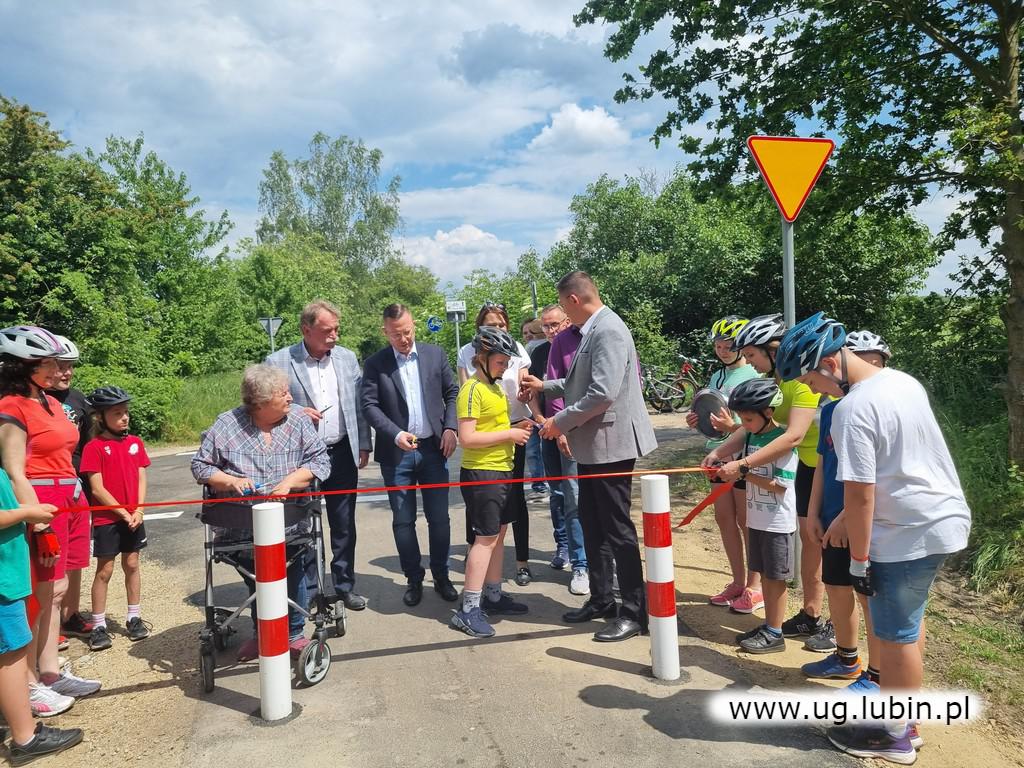 Ścieżka rowerowa połączyła gminę Lubin z gminą Chocianów