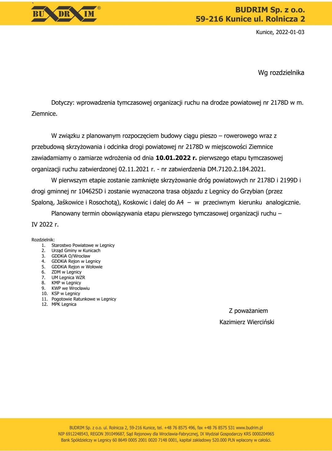 Modernizacja skrzyżowania z poślizgiem. Rozpocznie się za 2 tygodnie?