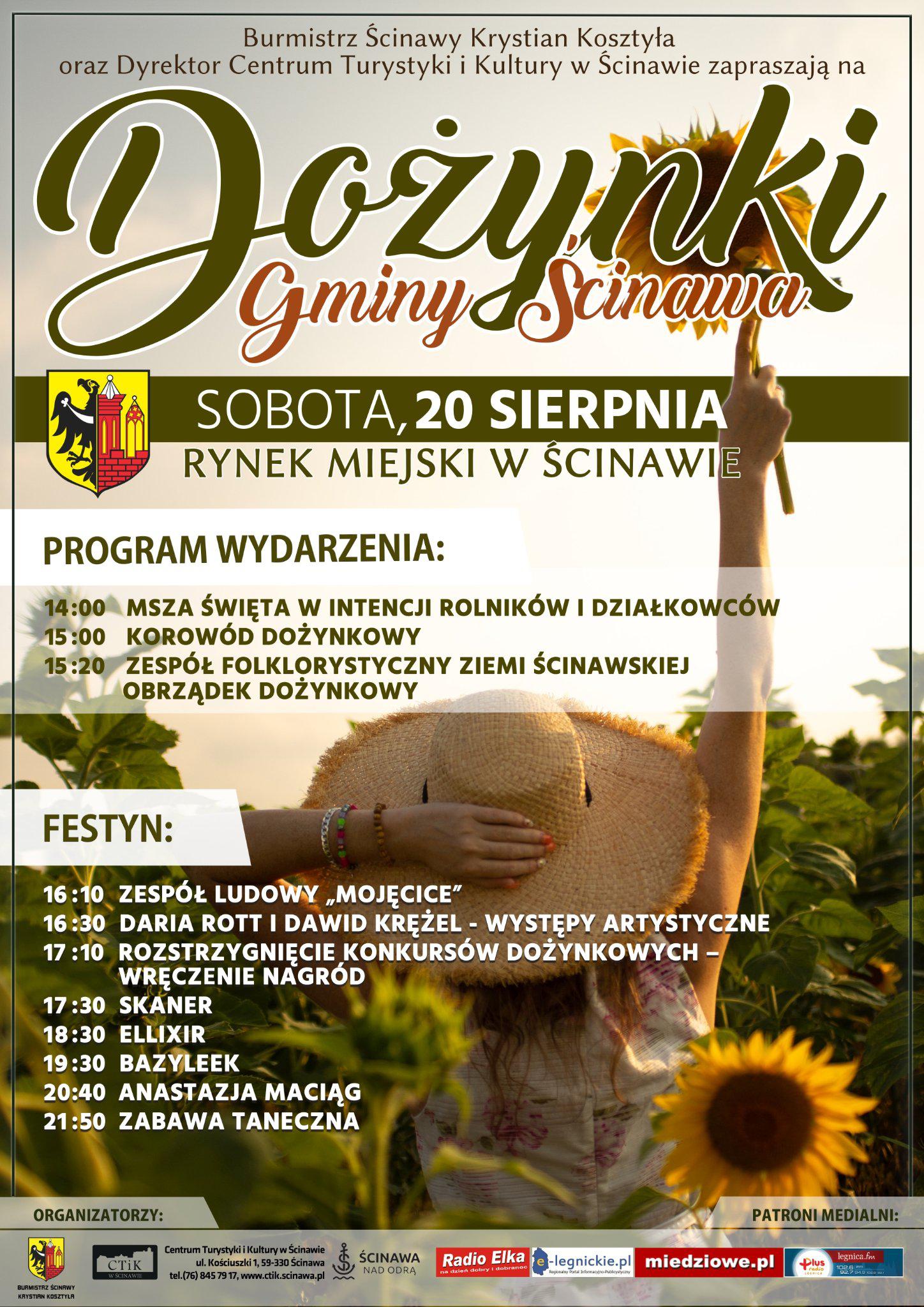 Ścinawa pierwsza rozpocznie dożynkowy zawrót głowy