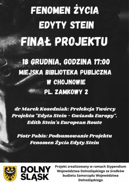 Finał projektu "Fenomen życia Edyty Stein" w Chojnowie