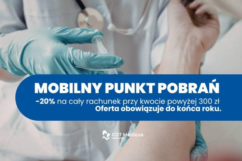 Mobilne punkt pobrań CDT Medicus w Lubinie, Legnicy i Jaworze
