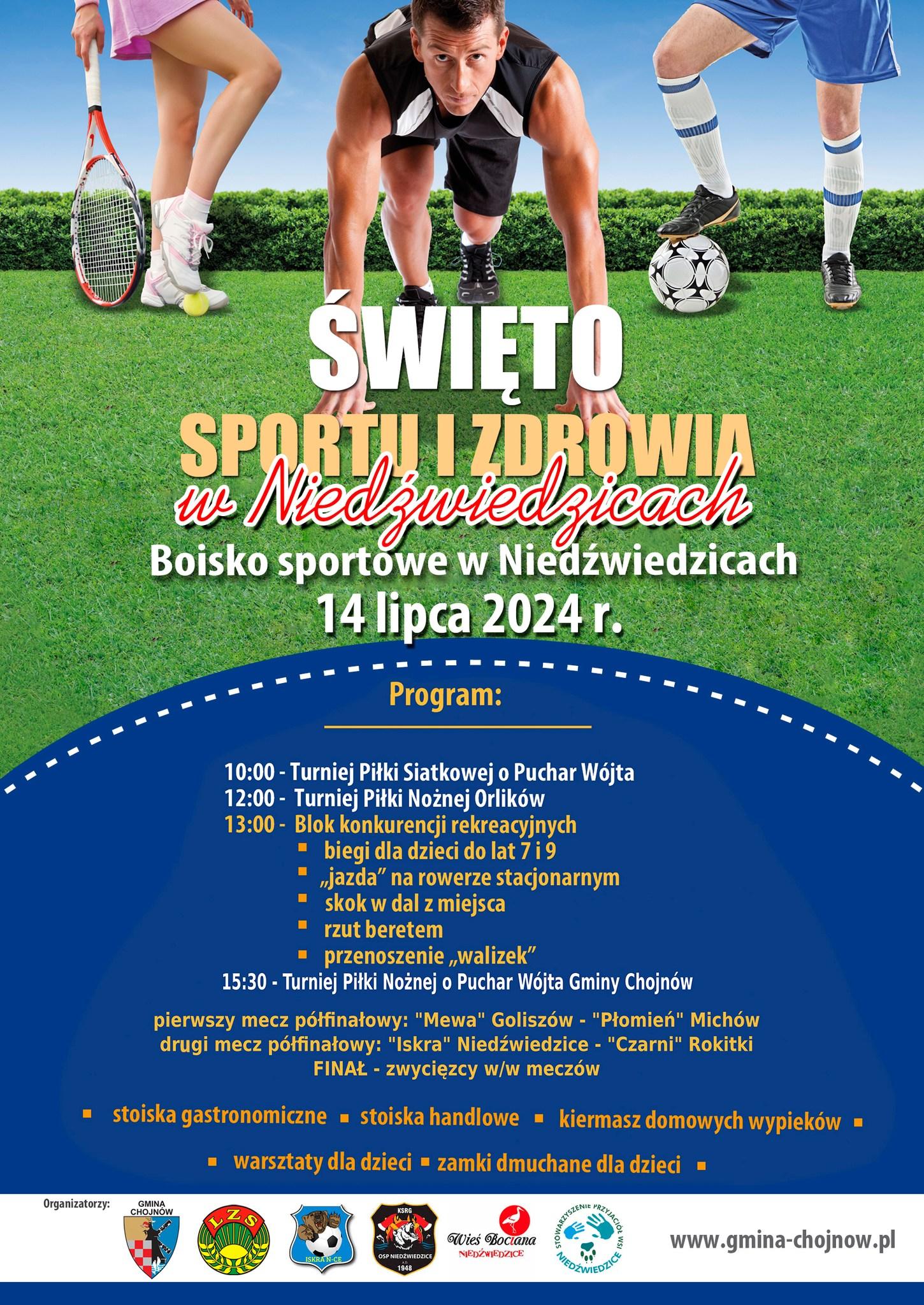 Zapraszamy na Gminne Święto Sportu do Niedźwiedzic