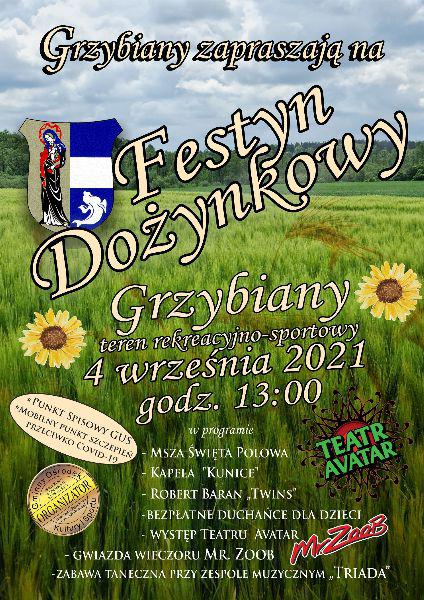 Imprezowo w Gminie Kunice. Czas na dożynki w Grzybianach