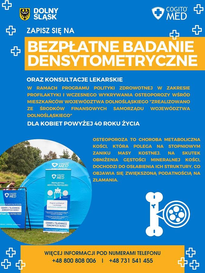 Bezpłatne Badania w kierunku Osteoporozy dla mieszkańców Dolnego Śląska w Legnicy