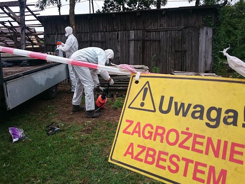 58 ton azbestu mniej na terenie gminy Lubin