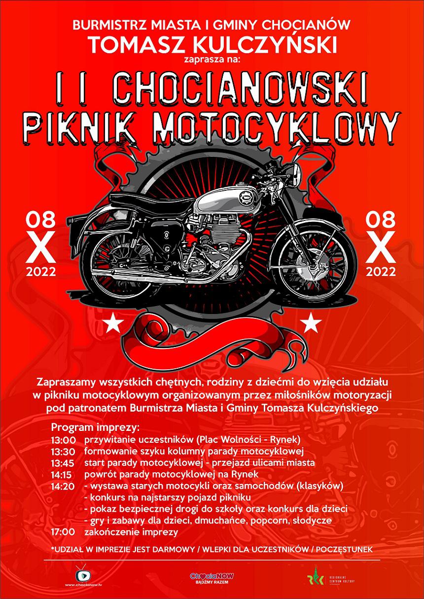 Piknik motocyklowy, futsal i siatkówka w Chocianowie
