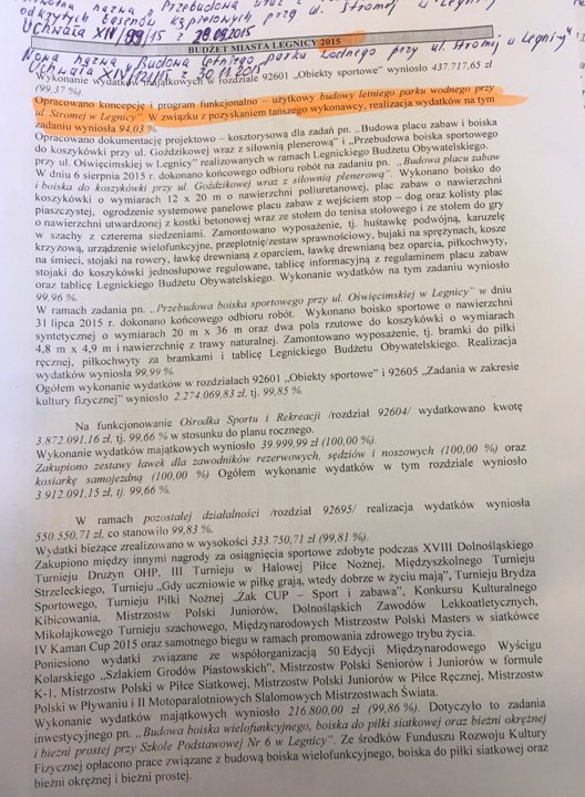 Wojenka o Park Wodny. Czy wszyscy radni grają dla Legnicy?