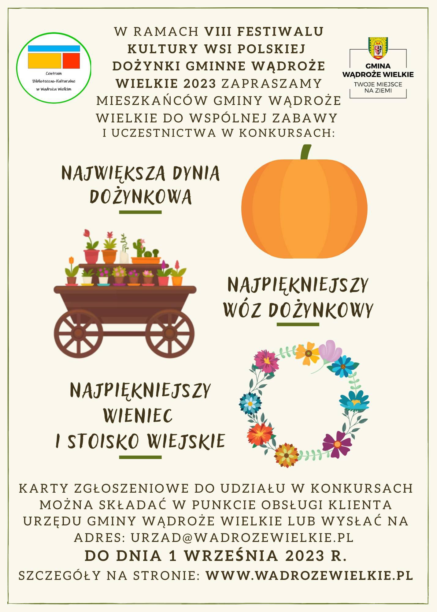 Konkursy w ramach VIII Festiwalu Kultury Wsi Polskiej