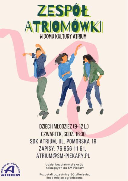 Trwa nabór do zespołu tanecznego Atriomówki w SDK Atrium