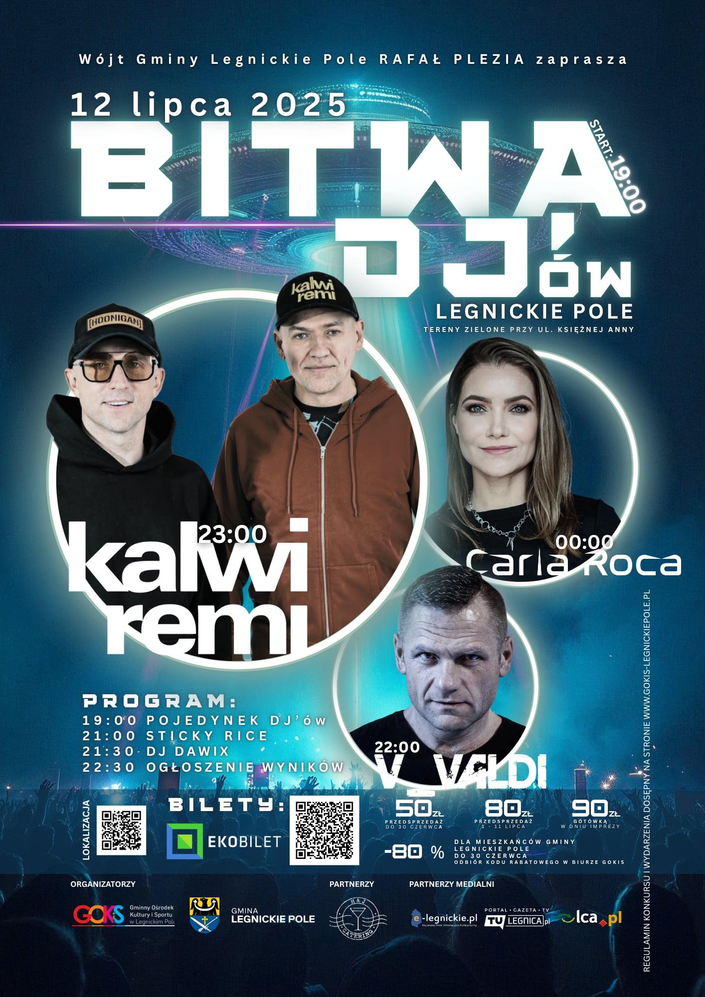 Legendarna Bitwa DJ’ów w Legnickim Polu już 12 lipca!
