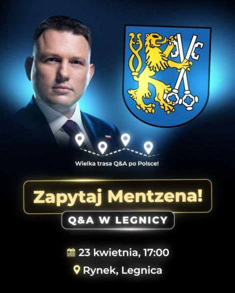 Mentzen rusza w trasę po Polsce. Przyjedzie niebawem do Legnicy !