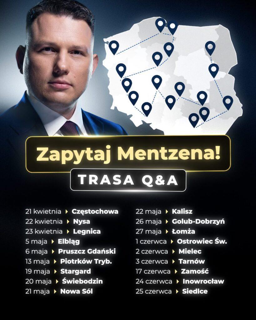 S.Mentzen, lider Konfederacji przyjedzie do Legnicy.