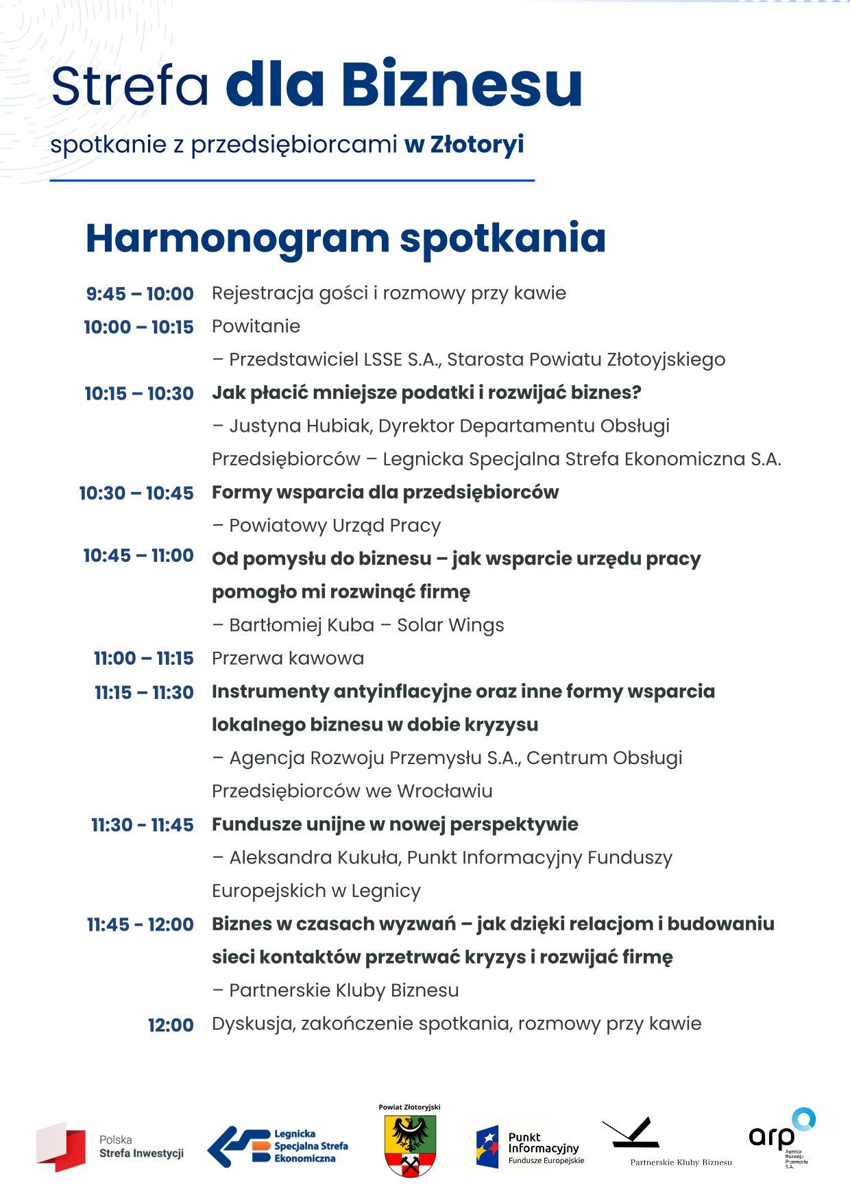 Strefa dla Biznesu – spotkanie z przedsiębiorcami w Złotoryi. Zaprasza Starosta Rafał Miara