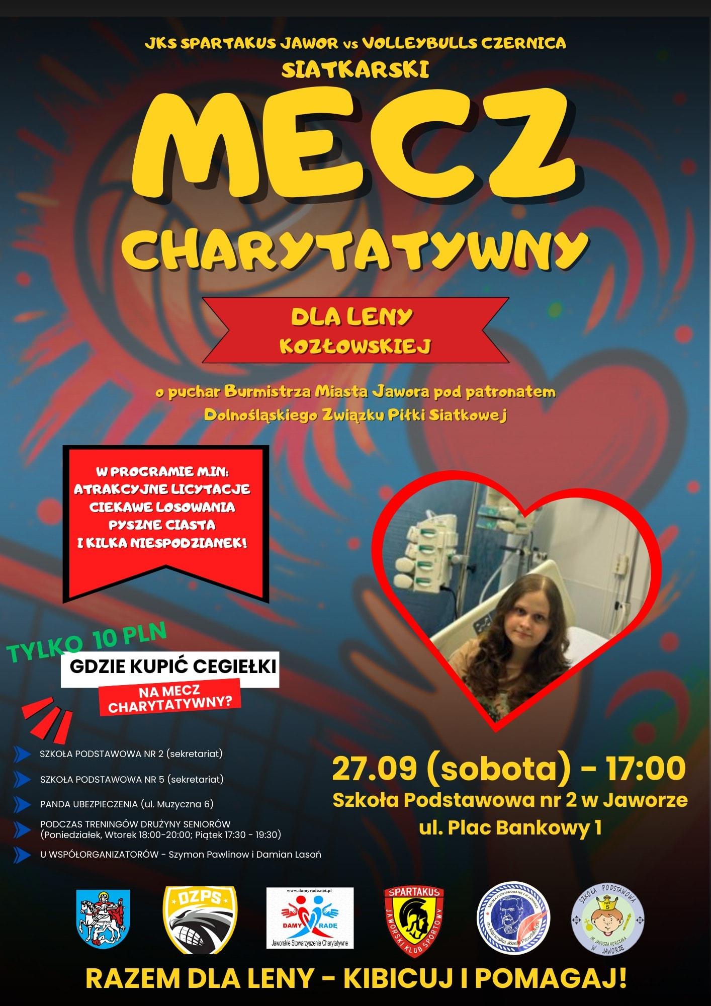 Charytatywny mecz siatkówki pod patronatem burmistrza Jawora