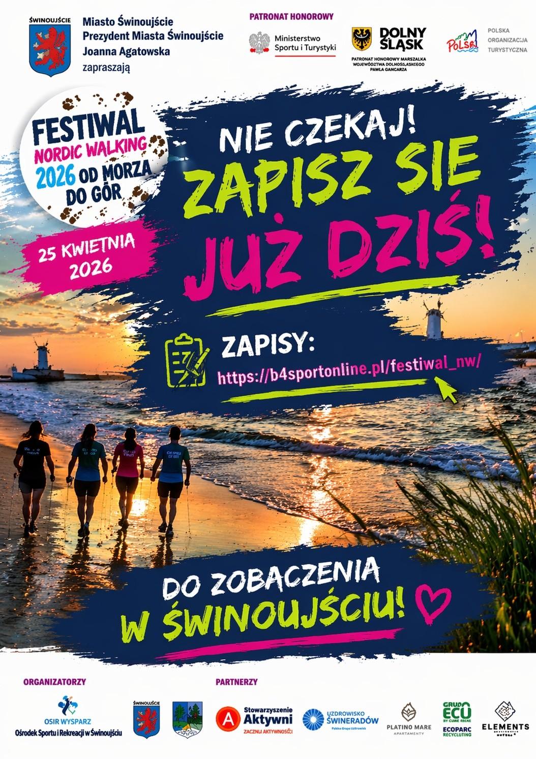 Festiwal Nordic Walking „od Morza do Gór” zaczyna się w...Świnoujściu
