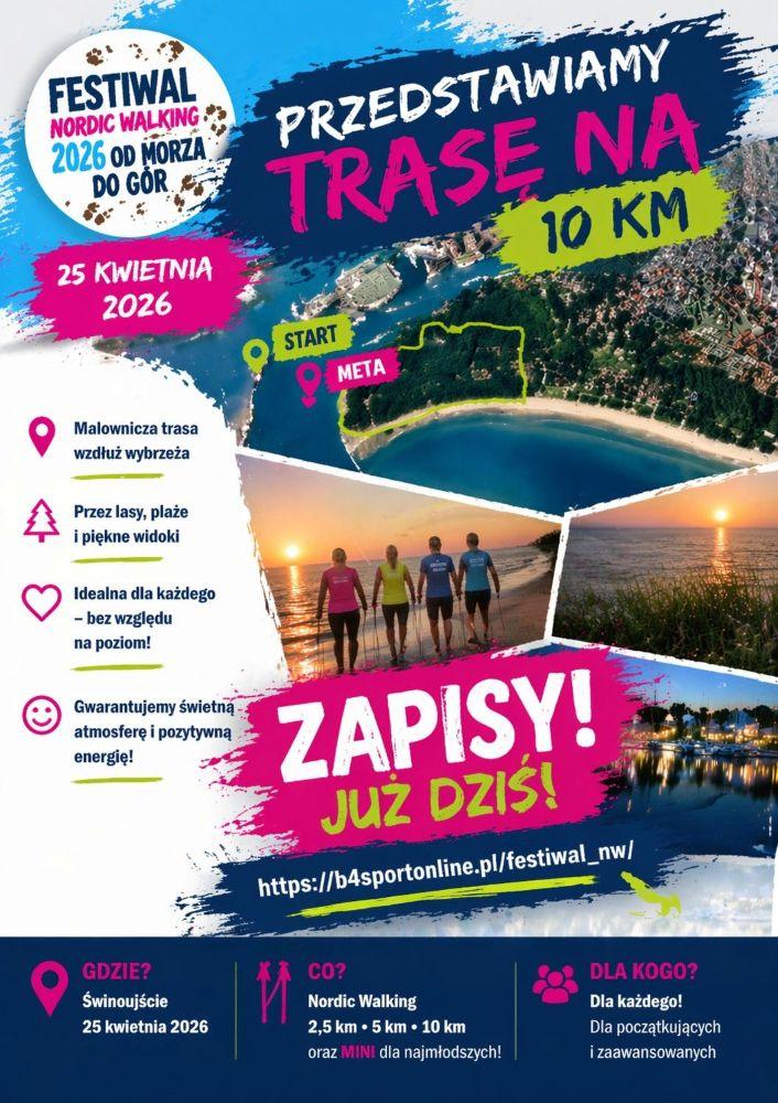 Festiwal Nordic Walking „od Morza do Gór” zaczyna się w...Świnoujściu