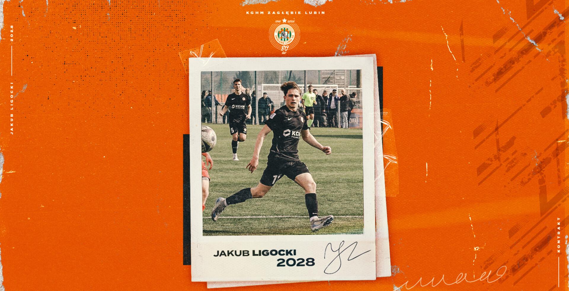 Jakub Ligocki podpisał kontrakt z Zagłębiem Lubin do 2028 roku