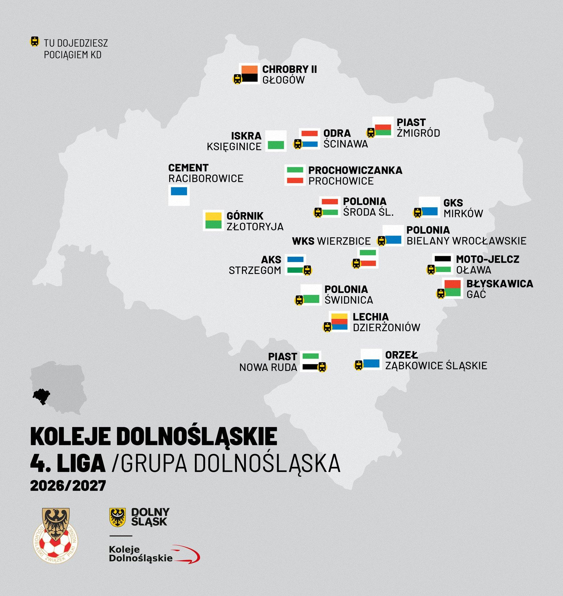  Kolejny sezon IV Liga jedzie z Kolejami Dolnośląskimi