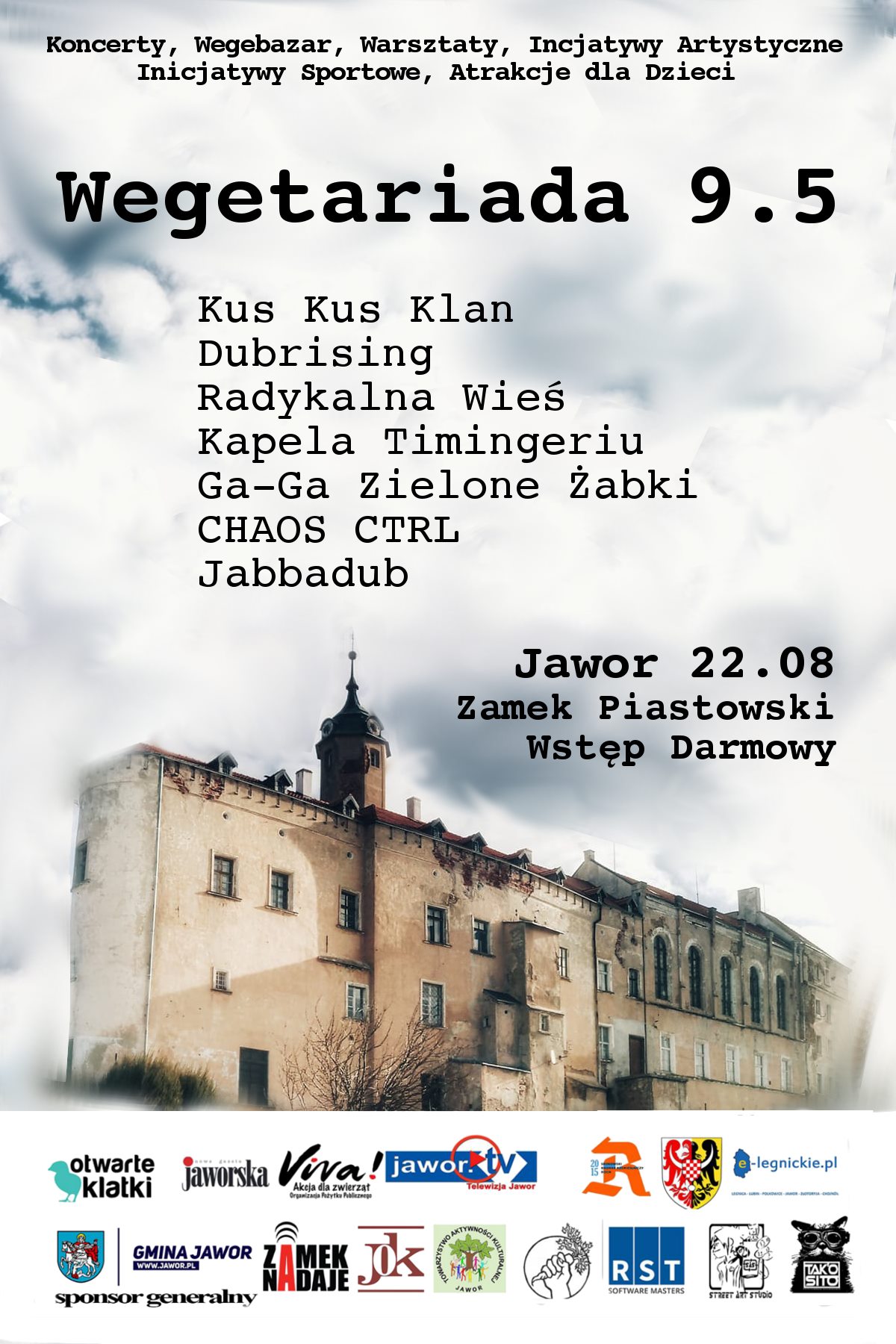 Zapraszamy na Wegetariadę 9,5. Będzie się działo na Zamku