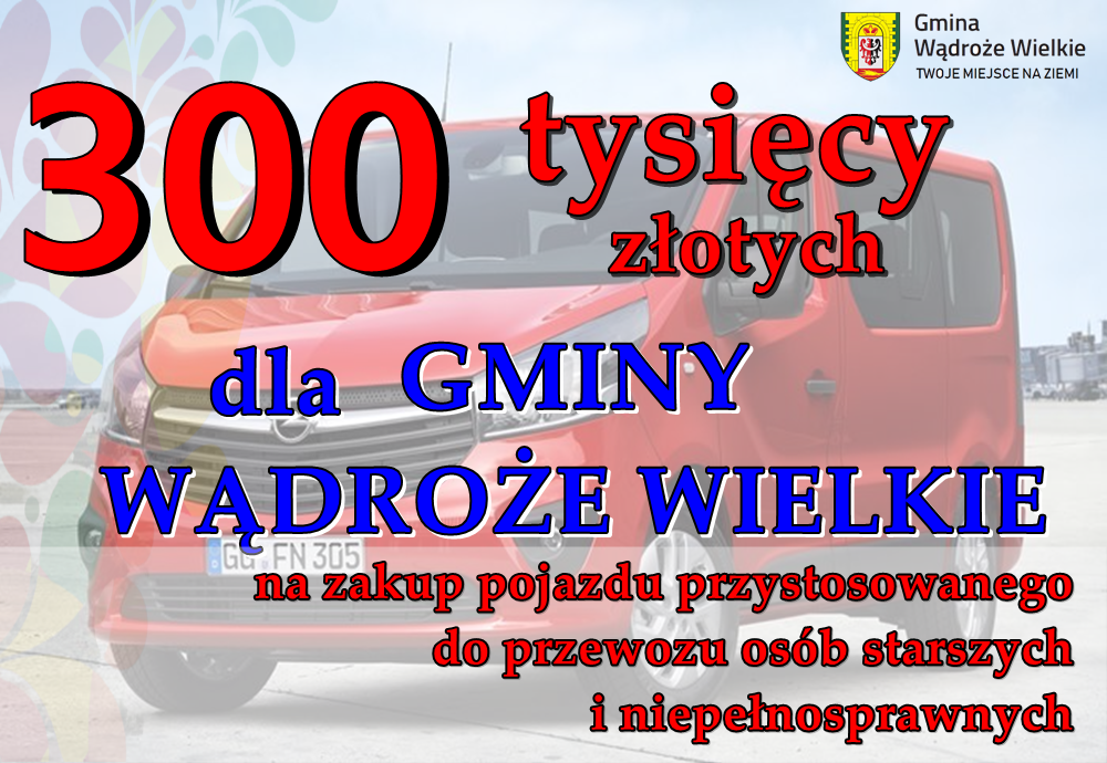 300 tysięcy złotych dla gminy Wądroże Wielkie