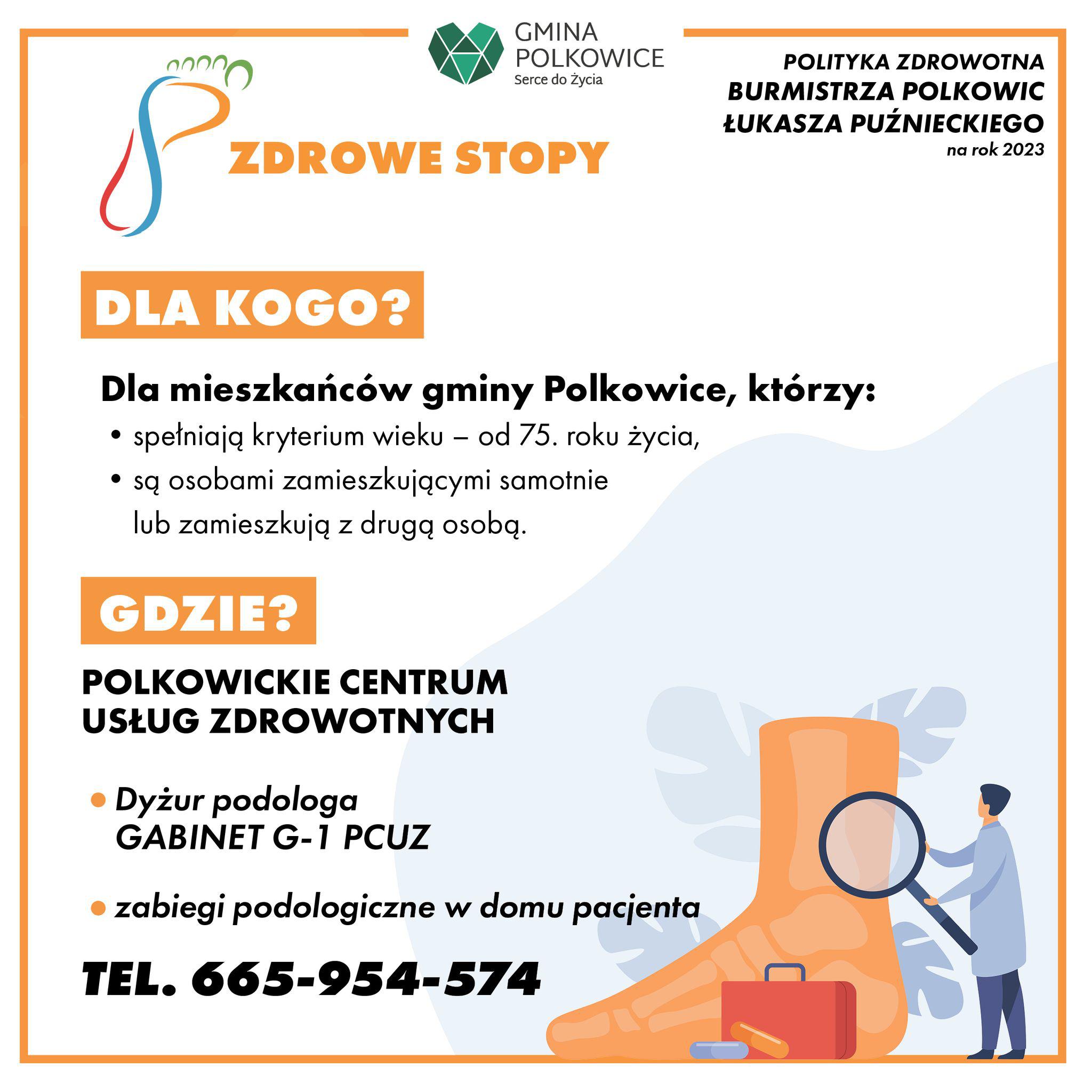 "Zdrowe stopy" w Polkowicach. Nowy program zdrowotny