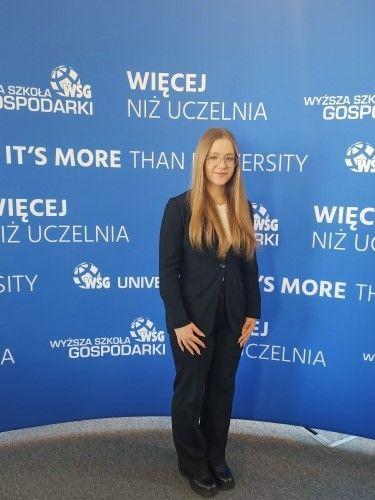 Nina Cybulska w finale Olimpiady Wiedzy Hotelarskiej