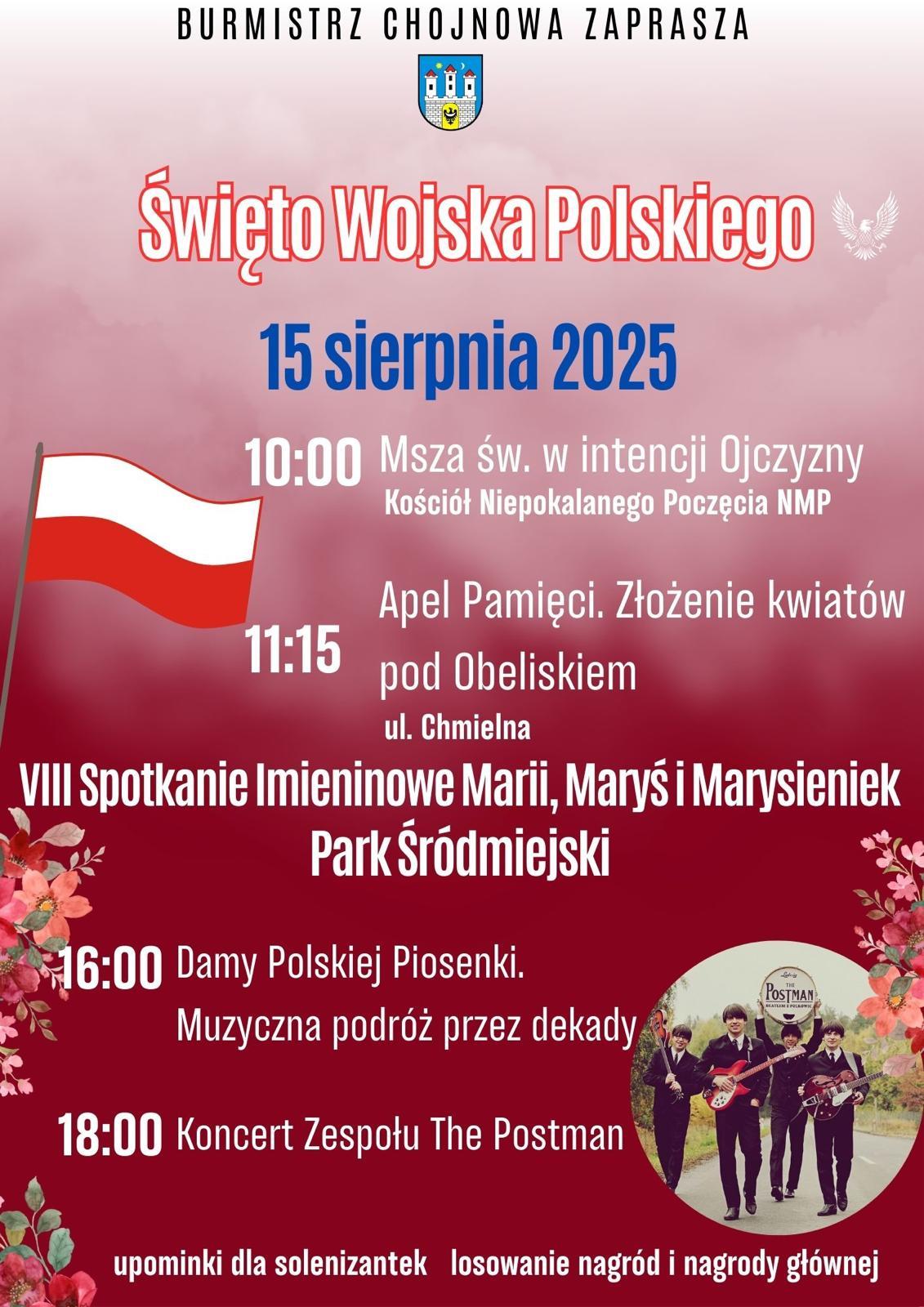 Święto Wojska Polskiego w Chojnowie – zaprasza burmistrz Chojnowa Jan Serkies