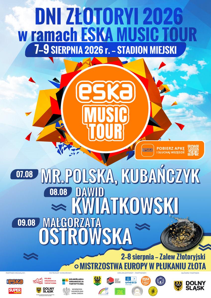 Złotoryja zagra z ESKA Music Tour. Europejskie mistrzostwa i gwiazdy na jednej scenie