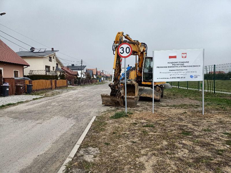 Inwestycja drogowa w ramach Polskiego Ładu rozpoczyna się w Krotoszycach