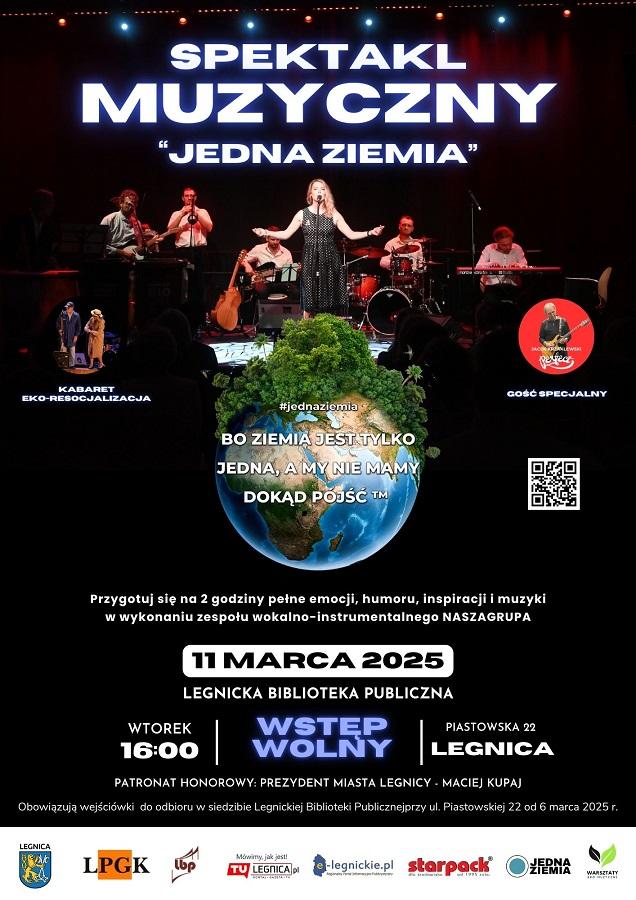 Spektakl Muzyczny „Jedna Ziemia” – wyjątkowe wydarzenie ekologiczne i muzyczne w Legnicy!