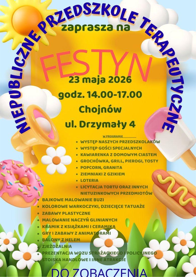 Festyn Rodzinny w Niepublicznym Przedszkolu Terapeutycznym w Chojnowie