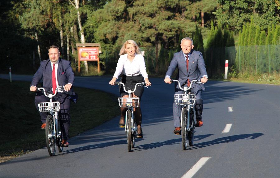 Rozpoczęli kolejny etap Miedziowego Szlaku Rowerowego