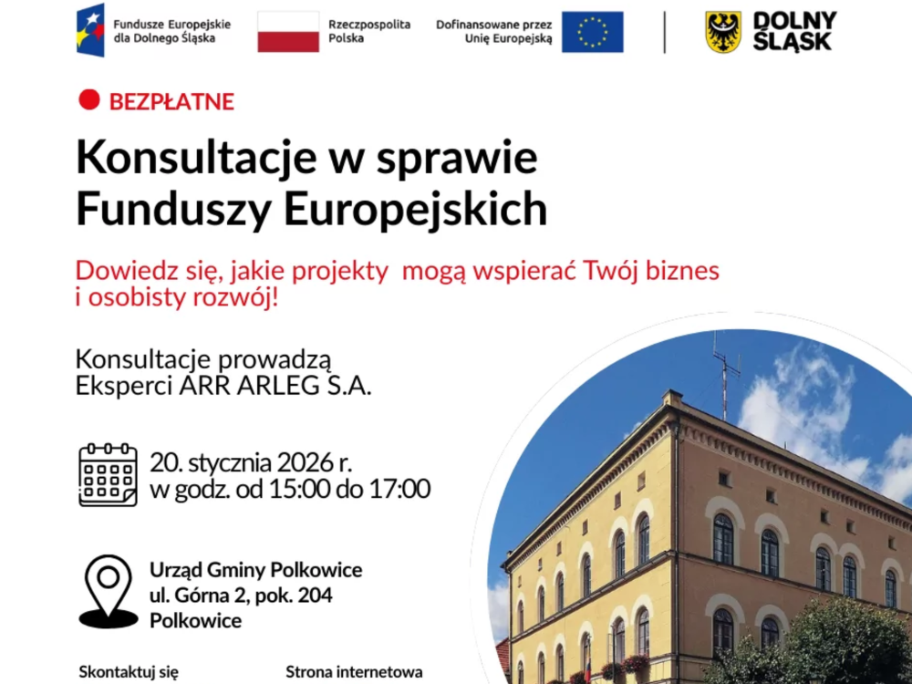 Dowiedz się, jak zdobyć unijne wsparcie. Bezpłatne konsultacje w Polkowicach